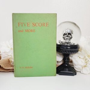 Vintage 60s Five Score and More Poetry Book Hardcover